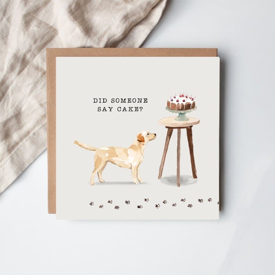 Did someone say cake greeting card, 15cm