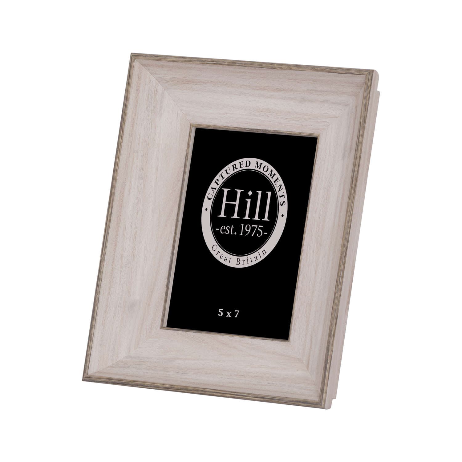 White-washed wood photo frame, 5x7