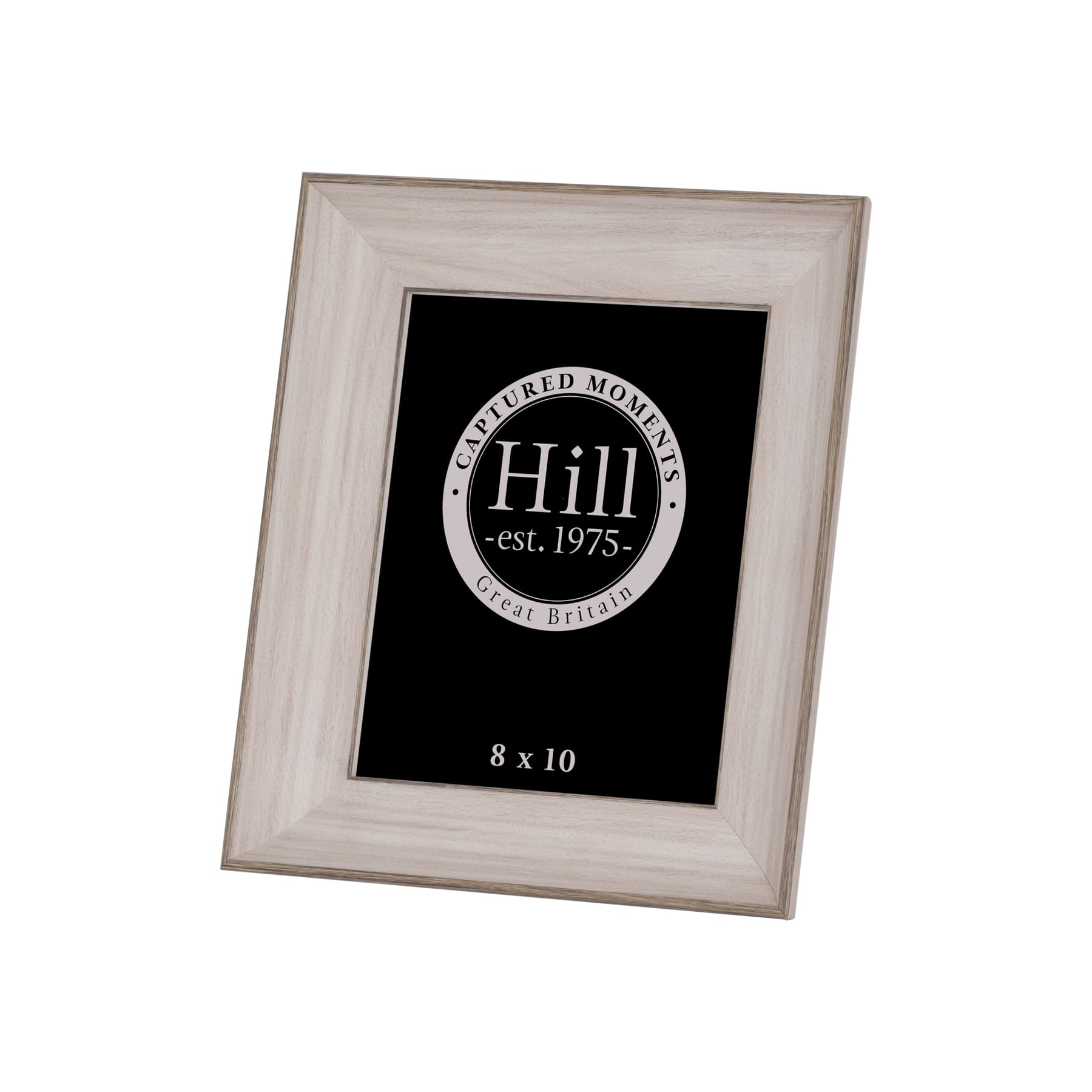 White-washed wood photo frame, 8x10
