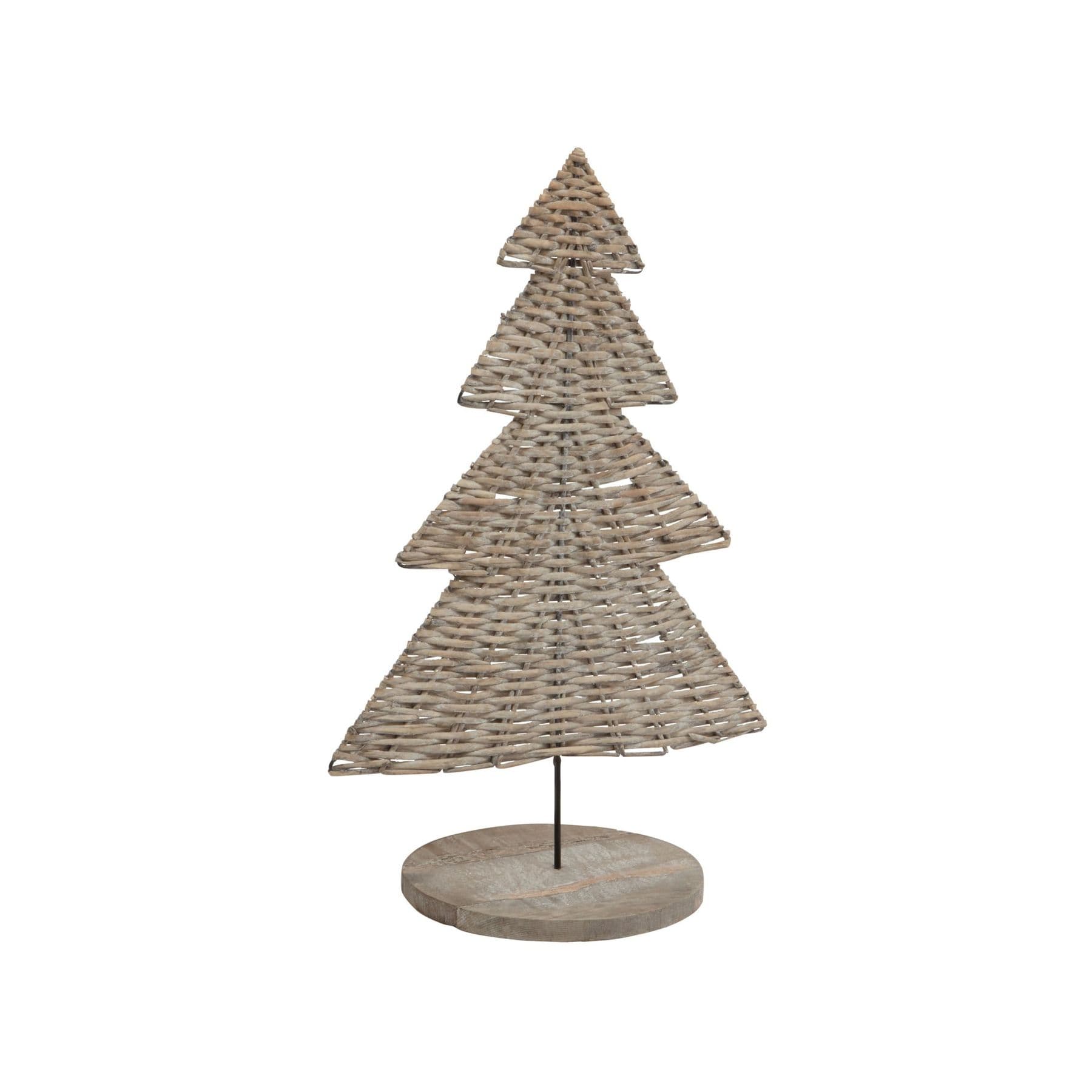 Noel wicker tree ornament