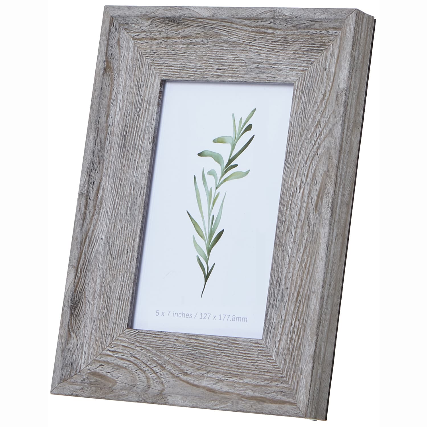 Grey-washed photo frame, 5x7
