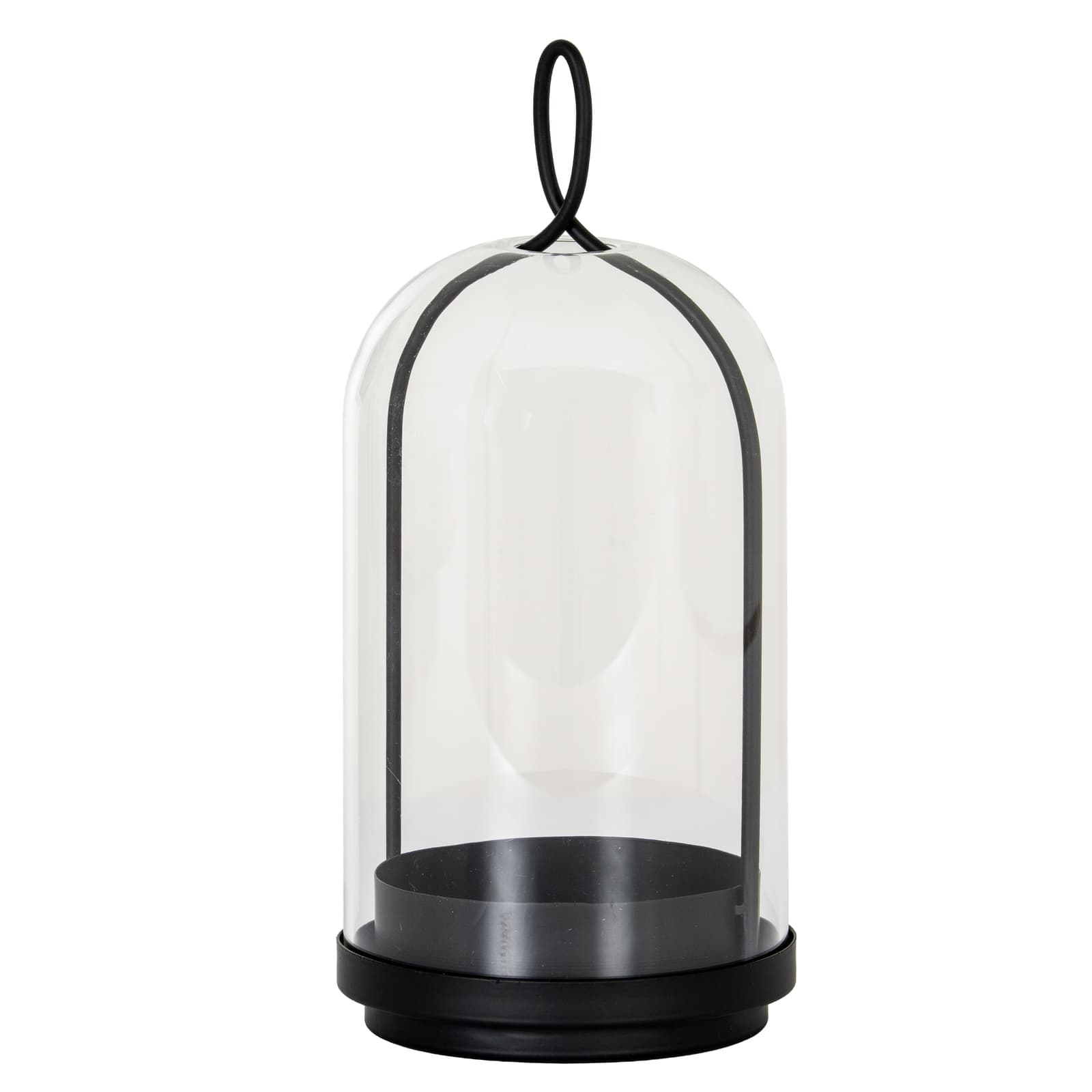 Nysa Large Candle Holder With Glass Cloche