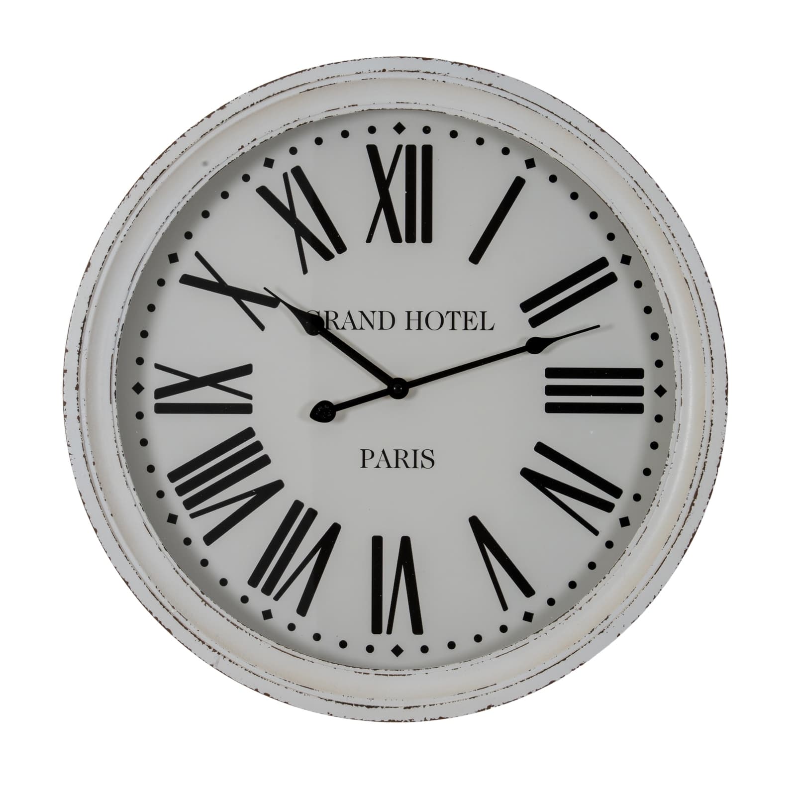 Hotel Paris White Clock With Glass